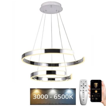 Підвісна LED люстра з регулюванням яскравості LED/120W/230V 3000-6500K + пульт дистанційного керування