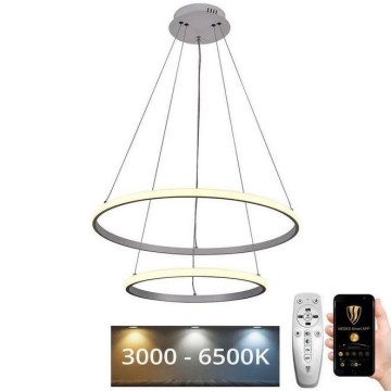 Підвісна LED люстра з регулюванням яскравості LED/75W/230V 3000-6500K + пульт дистанційного керування