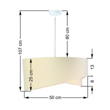 Підвісна люстра GALAXY 1xE27/60W/230V