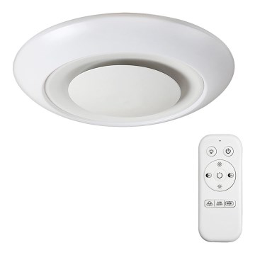 Rabalux 2493 - Светодиодный потолочный диммируемый RGB-светильник CALVIN LED/18W/230V белый