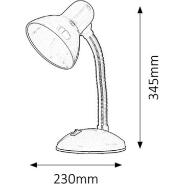 Rabalux - Настільна лампа 1xE27/40W/230V