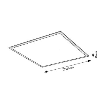 Rabalux - Светодиодная припотолочная панель LED/40W/230V 4000K