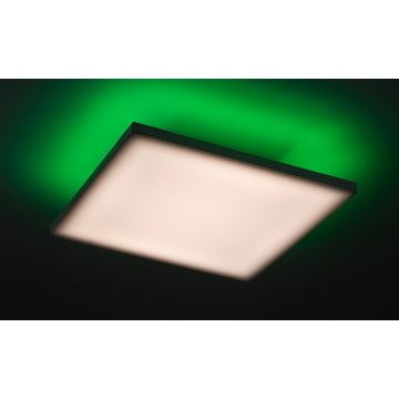 Rabalux - Светодиодный потолочный RGB-светильник с регулированием яркости LED/24W/230V 3000-6500K 40x40 см + дистанционное управление