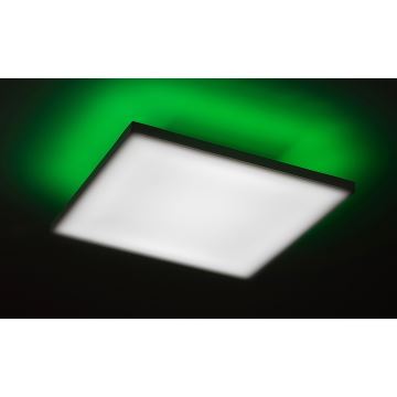 Rabalux - Светодиодный потолочный RGB-светильник с регулированием яркости LED/24W/230V 3000-6500K 40x40 см + дистанционное управление