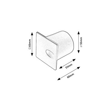 Rabalux - Светодиодный уличный лестничный светильник LED/3W/230V IP54 3000K черный