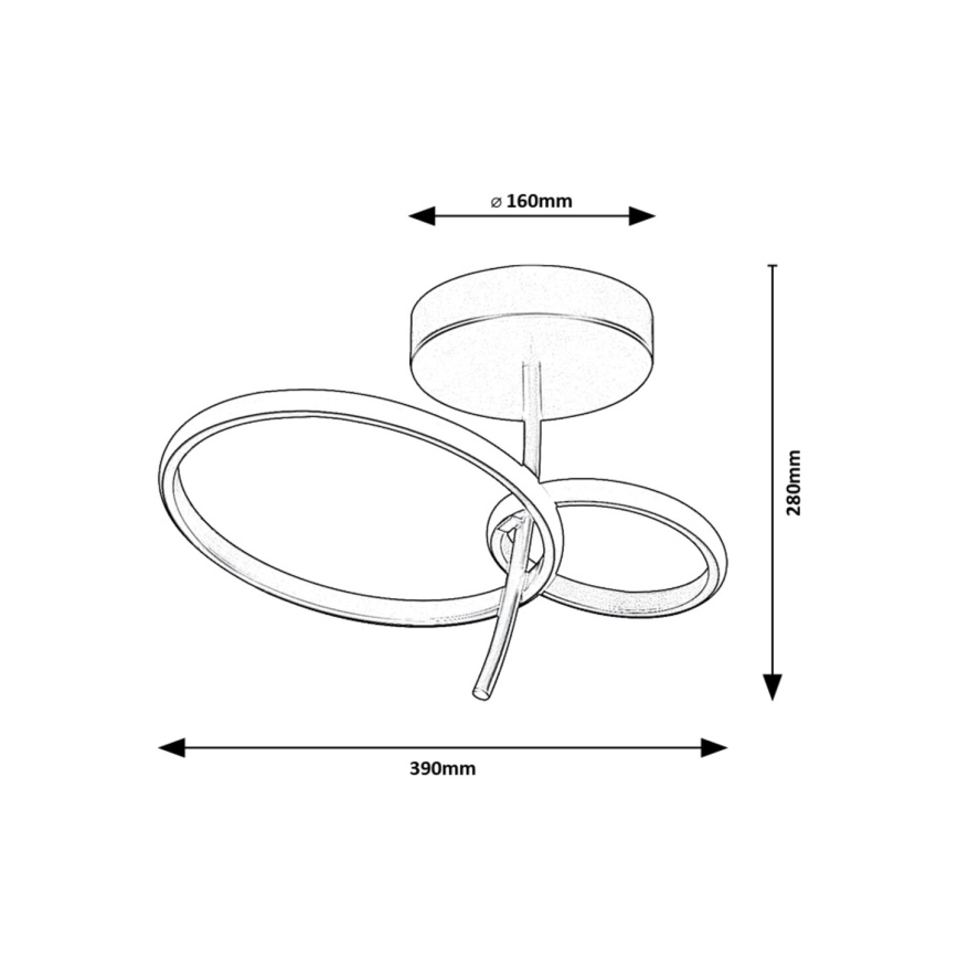 Rabalux - Светодиодная люстра на штанге LED/24W/230V