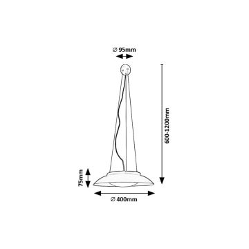 Rabalux - Светодиодная подвесная люстра LED/24W/230V 3000K