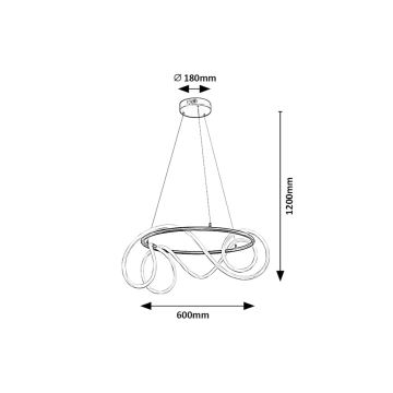 Rabalux - Светодиодная подвесная люстра LED/54W/230V