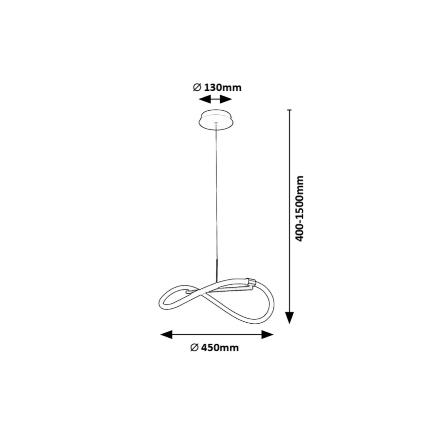 Rabalux - Светодиодная подвесная люстра LED/15W/230V 4000K