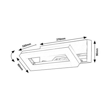 Rabalux - LED Настінний світильник для ванної кімнати LED/15W/230V 4000K IP44