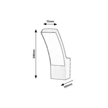 Rabalux - Вуличний настінний LED світильник LED/12W/230V IP44