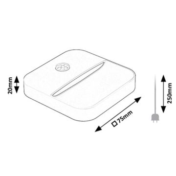Rabalux - Світлодіодний акумуляторний нічник з сенсором LED/0,15W/3,7V 3000K 300 mAh