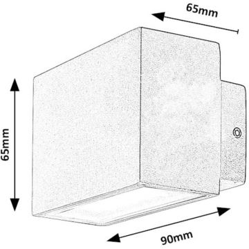 Rabalux - Уличный светодиодный настенный светильник LED/7W/230V IP54 белый