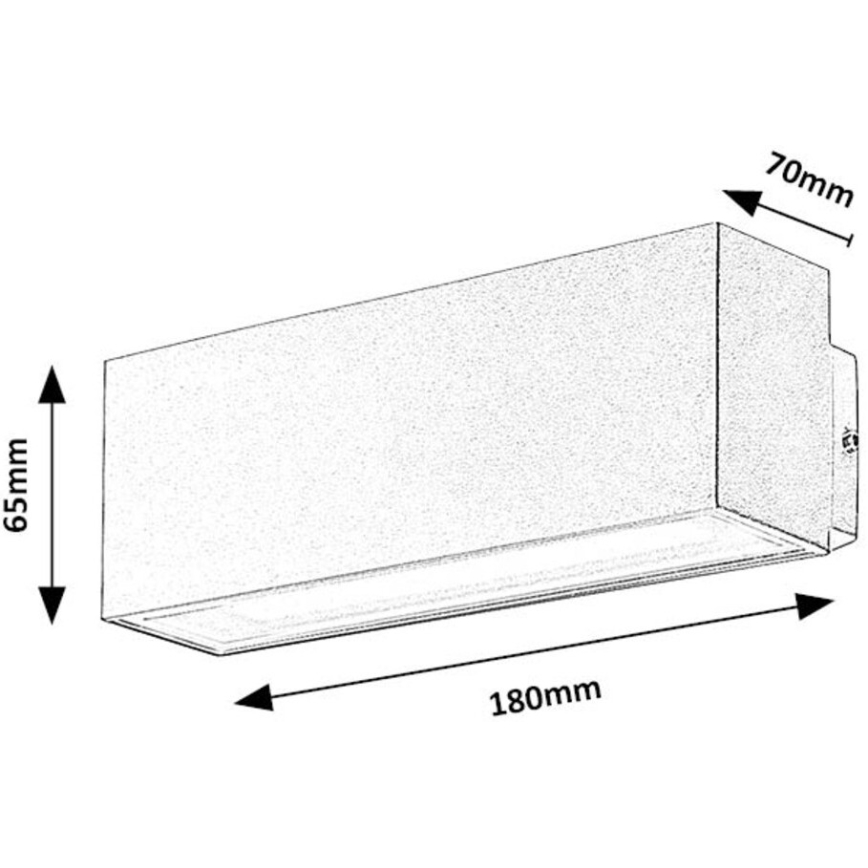 Rabalux - Уличный светодиодный настенный светильник LED/10W/230V IP54 белый