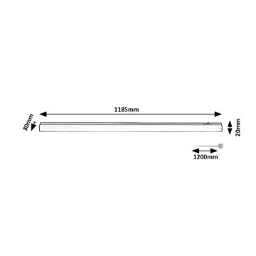 Rabalux - Світлодіодний світильник для підсвітки стільниці LED/18W/230V 4000K 118 см