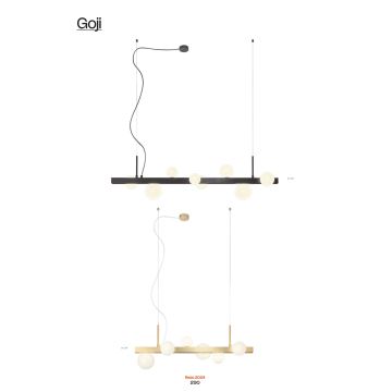 Redo 01-2374 - Подвесная люстра GOJI 6xG9/28W/230V золотистый