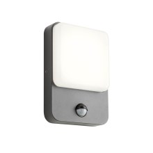 Redo 90133 - Уличный светодиодный настенный светильник с датчиком COLIN 1xLED/9W/230V IP54