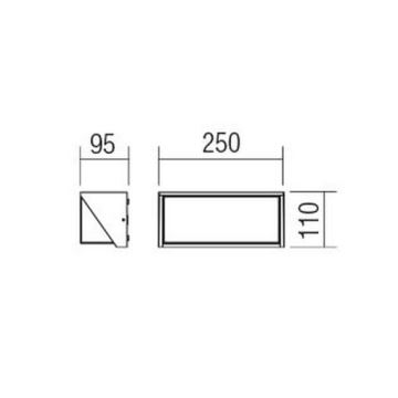 Redo 90237 - Уличный светодиодный настенный светильник SPECTRA LED/16W/230V 3000K IP54 белый