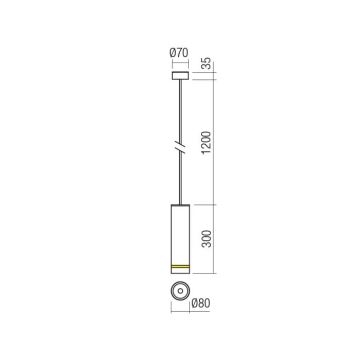 Redo 90513 - Вуличний світлодіодний підвісний світильник KLOU LED/9W/230V IP54 білий