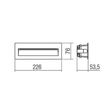 Redo 9092 - Светодиодный уличный лестничный светильник IGOR LED/6W/230V 3000K IP54 антрацит