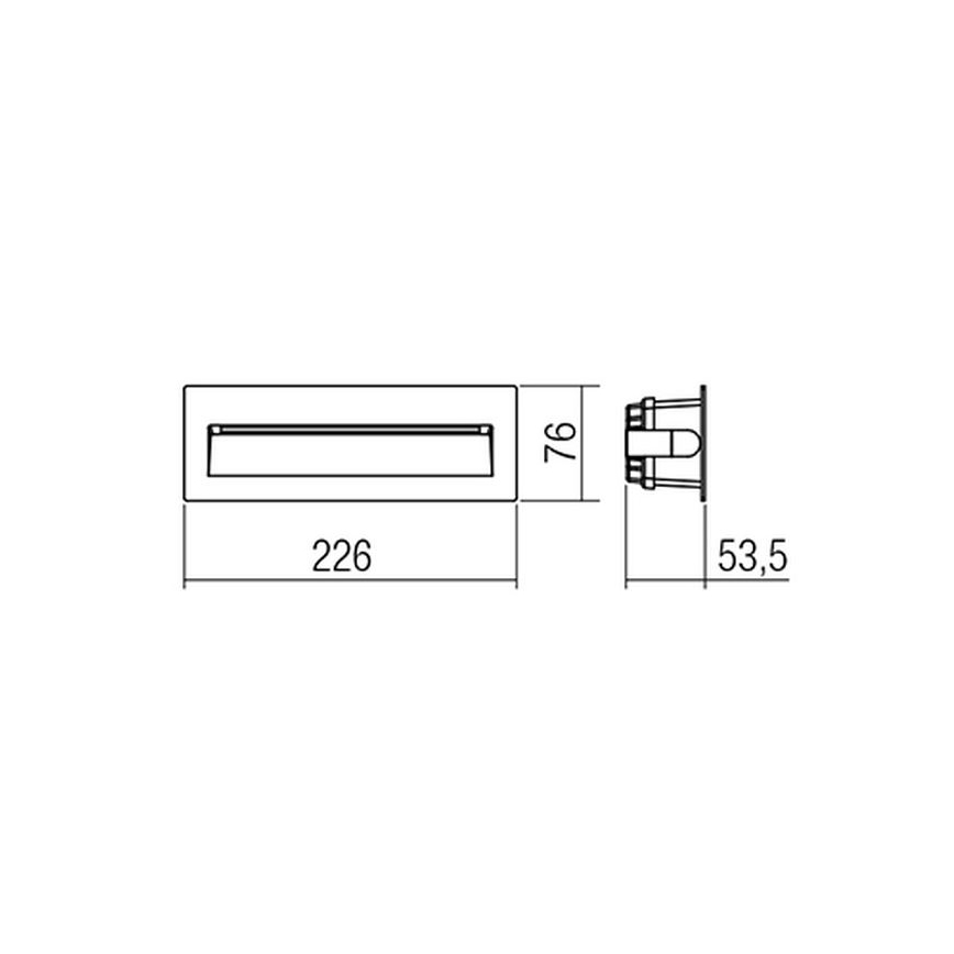 Redo 9092 - Светодиодный уличный лестничный светильник IGOR LED/6W/230V 3000K IP54 антрацит