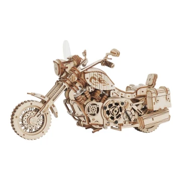 RoboTime - 3D дерев'яний механічний пазл Мотоцикл круїзер