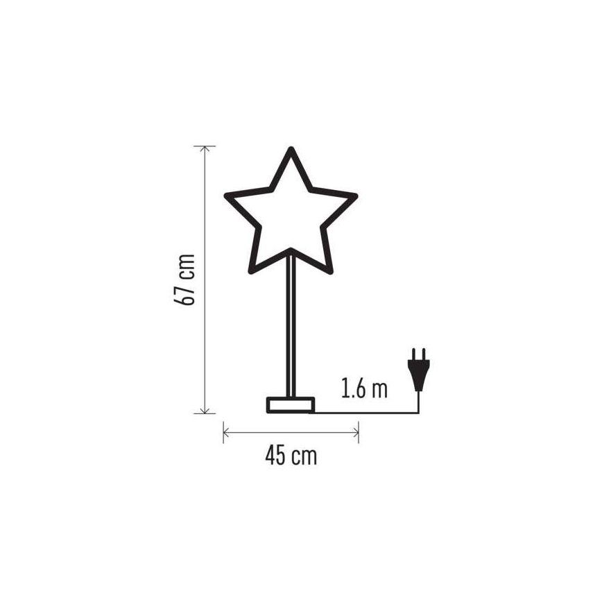 Рождественское украшение 1xE14/25W/230V ⌀ 45 см белое