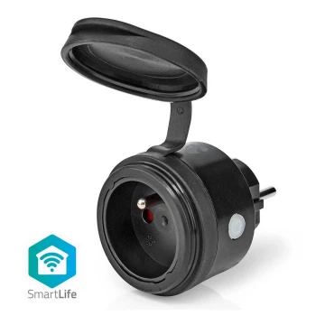 Розумна розетка Smartlife 3680W/230V Typ E/16A Wi-Fi IP44 чорна