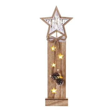 Різдвяна LED декорація 5xLED/2xAA зірка
