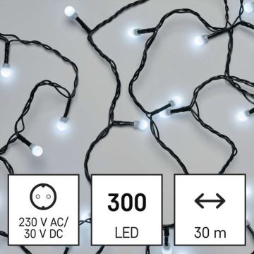 Різдвяна вулична світлодіодна гірлянда 300xLED/35м IP44 холодний білий