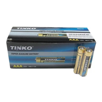 Щелочные батарейки TINKO AAA 1,5V 60 шт.