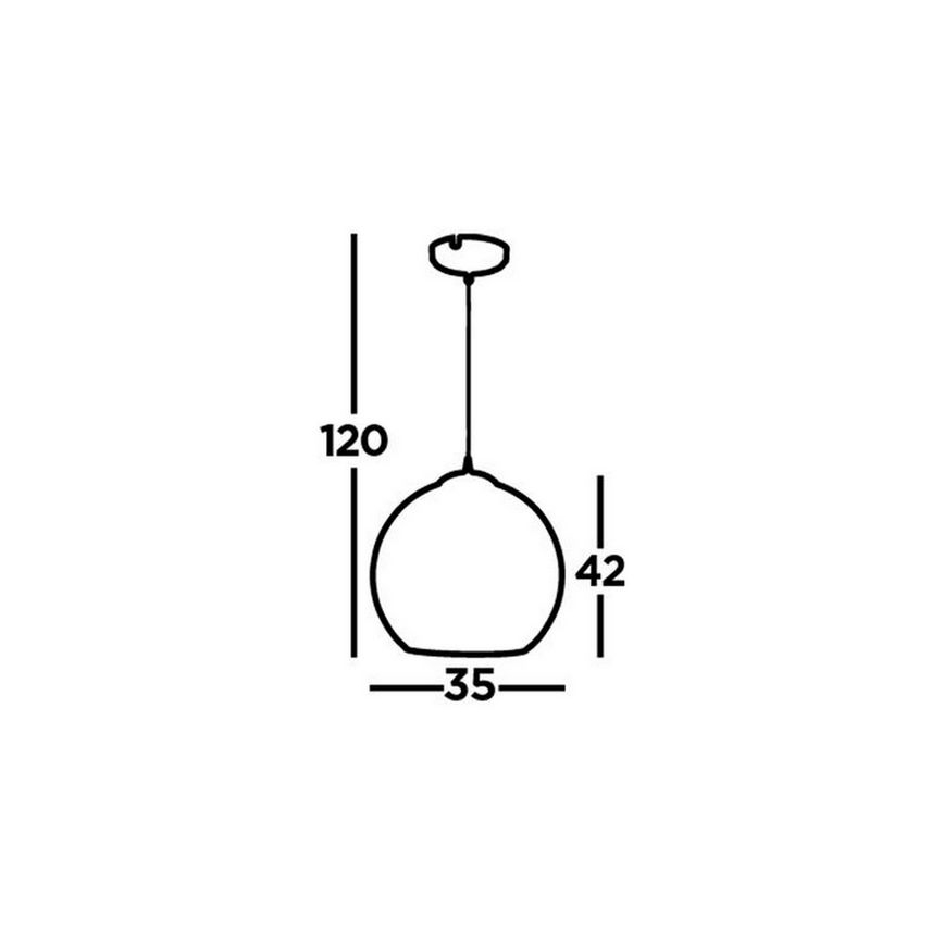 Searchlight - Подвесная люстра BALLS 1xE27/60W/230V латунь