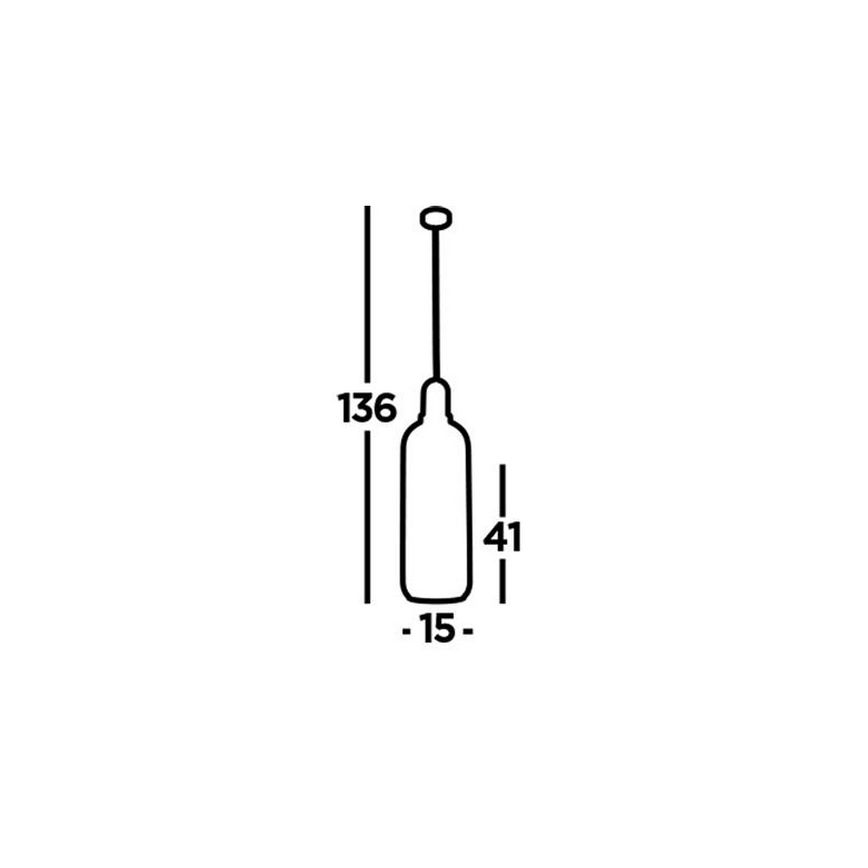 Searchlight - Підвісна люстра PIPETTE 1xE27/60W/230V матовий