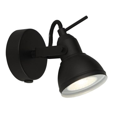 Searchlight - Настінний точковий світильник FOCUS 1xGU10/50W/230V чорний