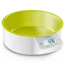 Sencor - Цифровые кухонные весы 2xAAA белый/зеленый