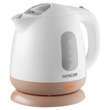 Sencor - Электрочайник 1 л 1100W/230V белый/розовый