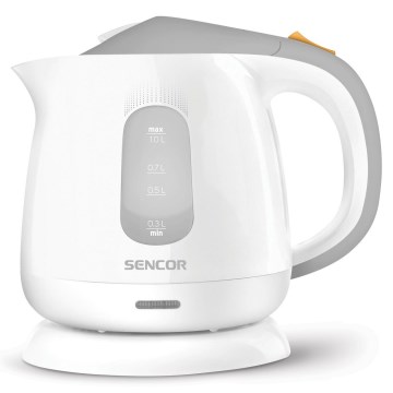 Sencor - Электрочайник 1 л 1100W/230V белый/серый