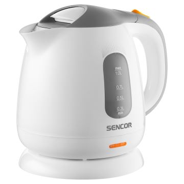 Sencor - Электрочайник 1 л 1100W/230V белый/серый