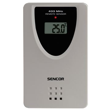 Sencor - Метеостанція з кольоровим РК-дисплеєм, будильником та проекцією 2xAA