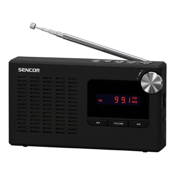 Sencor - Переносной PLL FM-радиопроигрыватель 5W 800 mAh 3,7V USB и MicroSD
