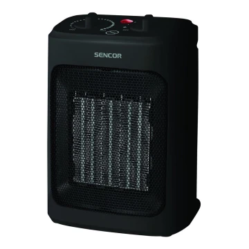 Sencor -Вентилятор/обігрівач з керамічним нагрівальним елементом 900/1300/2000W/230V чорний