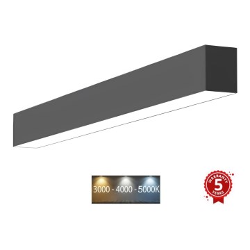 Sinclair - Стельовий LED світильник LSM LED/40W/230V 3000K/4000K/5000K 120 см чорний