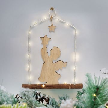 Різдвяна LED декорація LED/2xAA ангел