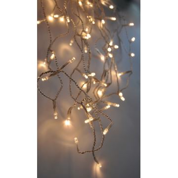 Вулична різдвяна LED гірлянда-штора 120xLED/8 функцій 9м IP44 теплий білий