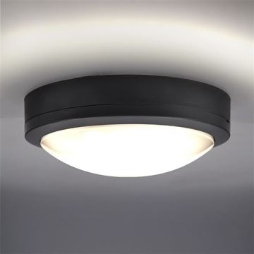 Вуличний світлодіодний стельовий світильник з датчиком SIENA LED/20W/230V 4000K діаметр 23 см IP54