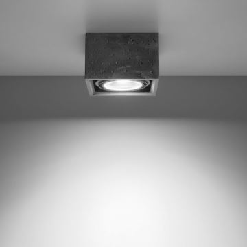 Стельовий світильник QUATRO AR111 1xGU10/40W/230V бетон