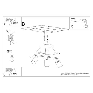 Точечный светильник LEMMI 3xGU10/40W/230V белый