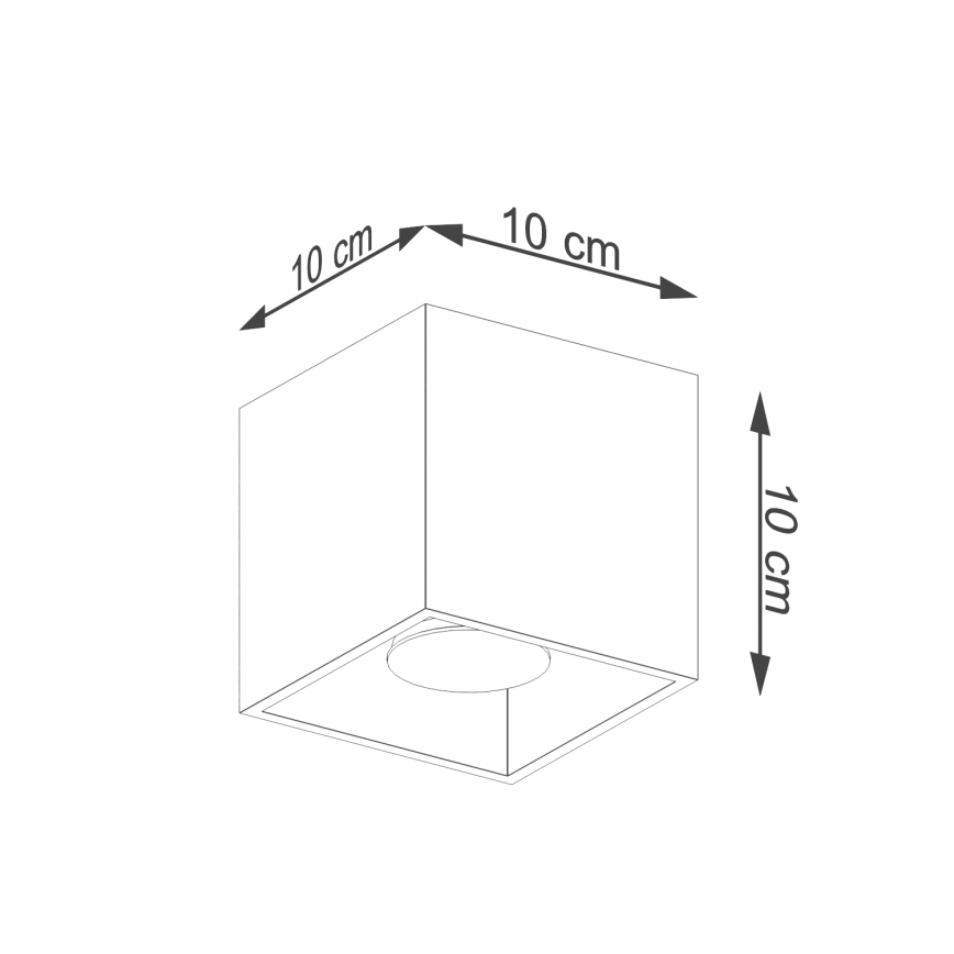 Точечный светильник QUAD 1xGU10/10W/230V золотистый