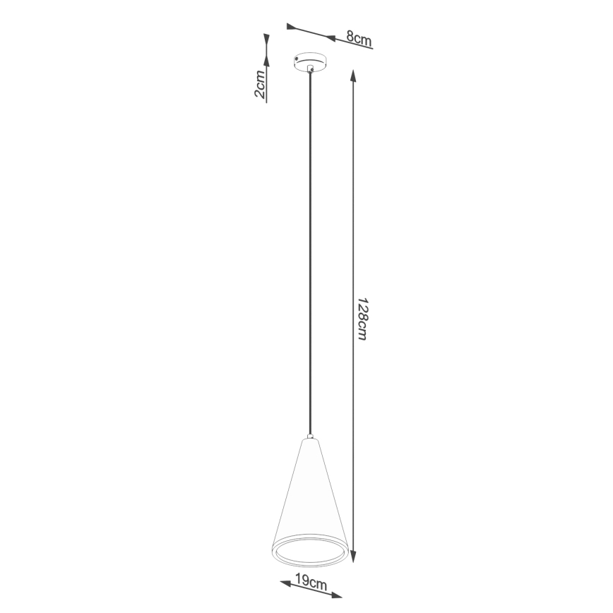 Подвесная люстра LOGE 1xE27/15W/230V бетон