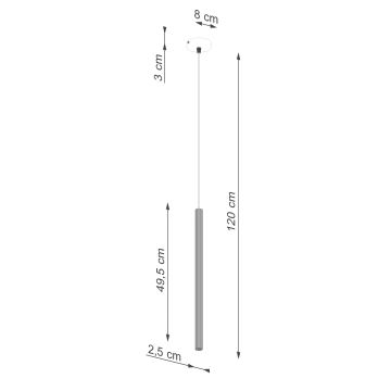 Подвесная люстра ARCHE 1xG9/8W/230V белый